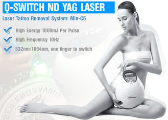 Van de de Lasermachine van Pico van de huidbehandeling Laser van Nd YAG de Q Geschakelde voor Pigmentatie