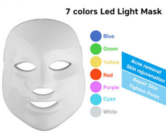 7 van het het Gezichtsmasker kleuren van de de LEIDENE Machinehuid van Phototherapy Verjonging Geleid het Huisgebruik
