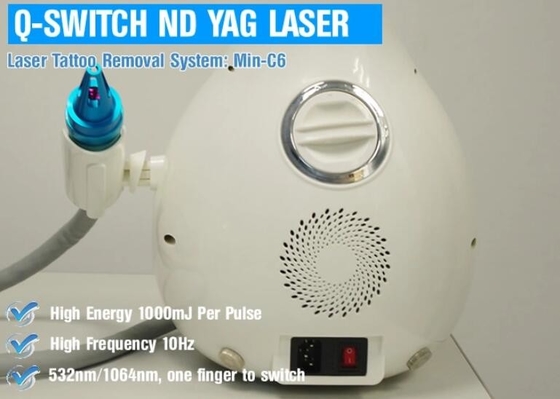Draagbare q-de Lasermachine 1 van Schakelaarnd Yag Pico - 10Hz herhalen Frequentie 6 NS-Impulsbreedte